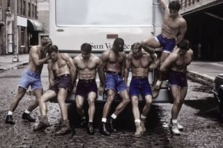 Poster Rob Lang bigger push Männer Körper Sixpack nackt