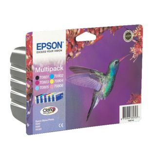 Epson Tintenpatrone Multipack Stylus Photo R 265/360/285 T0807 Patrone