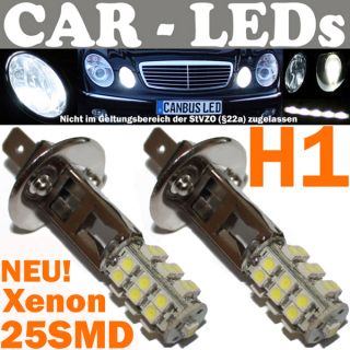 2x 25er SMD LED Xenon Nebelscheinwerfer BMW 3er E36 M3 H1 25SMD