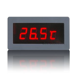 LED Thermometer 2 Fühler/Sensoren  30°+125°C Einbauthermometer