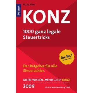 Konz 2009   1000 ganz legale Steuertricks Franz Konz