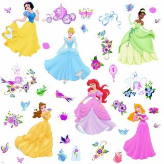 Disney Prinzessin Princess 37 Wandtattoos Wandaufkleber 34 Gems Steine