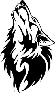 50cm Auto Autoaufkleber Wolf Hund Tribal Tuning Sticker Tattoo