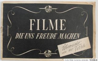 Filme die uns Freude machen Terra Film Programmvorschau 1940/41