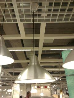 IKEA FOTO Haengeleuchte 38cm Alu Metall Decken Haenge Pendel Lampe