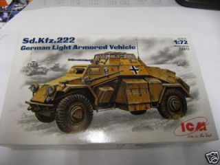 ICM Modellbausatz 72411 172 Sd.Kfz.222 Deut. Panzerw.