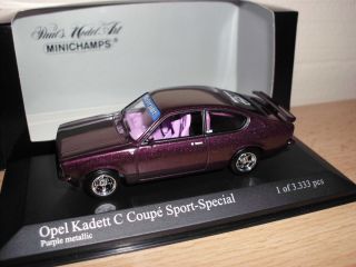 Opel Kadett C Coupe Sport Special Lila Minichamps 1 of 3333 1 43 Super