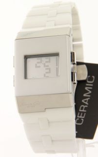 KC4733 Kenneth Cole Digital Day Date Month Womens Ceramic New Watch
