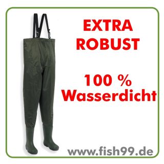 Wathosen  EXTRA Robust  GR.39 47 PVC/Nylon Anglerhose Wader