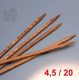 Lana Grossa Nadelspiel Design Holz Quattro 20cm 4,5mm