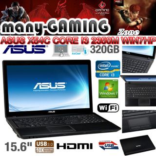 ASUS Notebook X54C SO155V 15 6 39 6cm 4GB RAM Core I3 2350M 320GB HDD