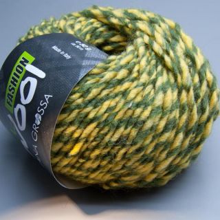 Lana Grossa Mc Wool Fashion 006 gelb grün 50g Wolle