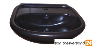 Waschtisch / Waschbecken 60cm schwarz glanz