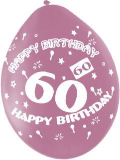 10 Luftballon Zahl 60   60. Geburtstag
