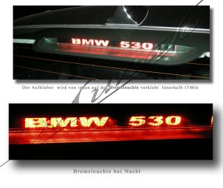BMW E60 E90 E46 3 Bremsleuchte Aufkleber Bremslicht
