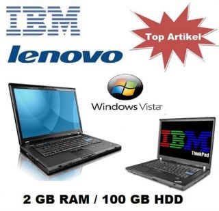 IBM Lenovo T61 T7500 Notebook Laptop Thinkpad 2GB RAM 100GB HDD