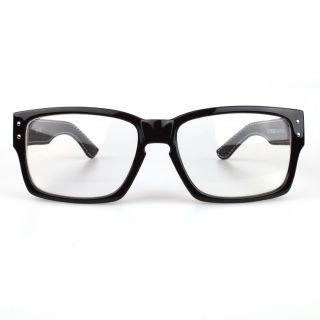 Distressed   Creo Modebrille Brille ohne Stärke klar Leder Rahmen