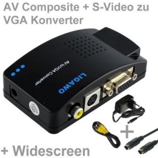 Ligawo ® Video zu VGA Konverter Wandler Adapter + Widescreen + Skaler