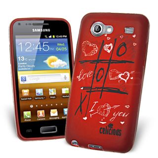 Schutzhülle Rot Nullen Kreuze Gel Case Samsung Galaxy S Advance I9070