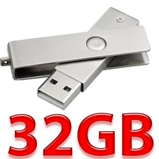 DESING USB Stick 32 GB Highspeed USB 2.0 Metall Flash Disk Drive