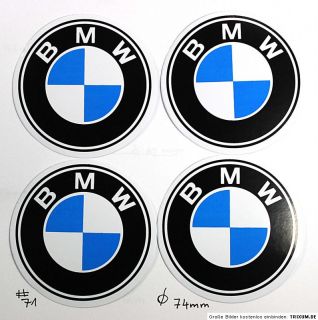 BMW Emblem Felgen Aufkleber Sticker   Ø 74 mm #71