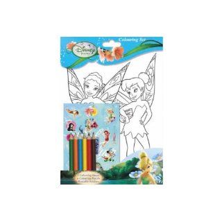 Disney Fairies (Tinkerbell) A4 Farbe Plakate und Aufkleber Set