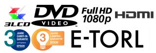 Epson EH TW3500 Projektor (Full HD, 2x HDMI, Kontrast 360001) 