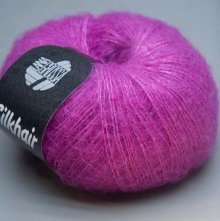 Lana Grossa Silkhair 003 superpink 25g Wolle