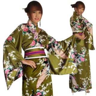 japan asia geisha cosplay kimono obi morgenmantel satin