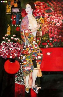 Gustav Klimt   Die Tänzerin d81226 60x90cm handgemaltes Ölgemälde