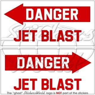 DANGER JET BLAST Flugzeug Hubschrauber USAF Vinyl Sticker Aufkleber