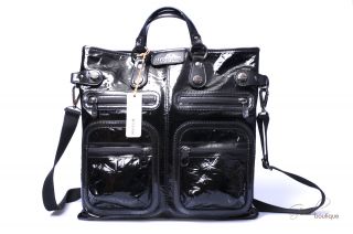 HOGAN HANDTASCHE TASCHE SCHULTERTASCHE TREND MEDIA DAMEN SCHWARZ LEDER