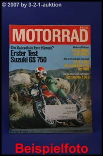 Motorrad 4/77 Suzuki GS 750 & RV 125 + Maico 125 Bimota