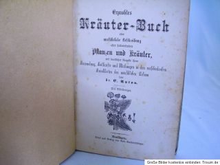 Dr. E. Anton Erprobtes Kräuterbuch ca. 1890 Anwendung Heilkräuter