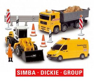 Construction Team* Baufahrzeuge Bagger LKW *Simba*