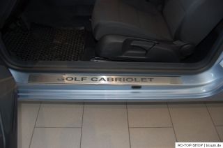 TOP Edelstahl Einstiegsleisten VW Golf 6 Cabriolet Golf 6 Cabrio (517