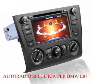 BMW E87 E88 E81 E82 1er Autoradio 7 Touchscreen DVD Navigation GPS BT