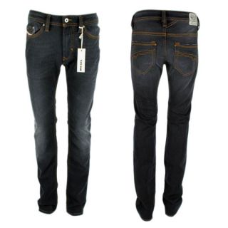 Herren Diesel Jeans Thanaz Wash Y88 0RY88 Stretch Slim Skinny schwarz