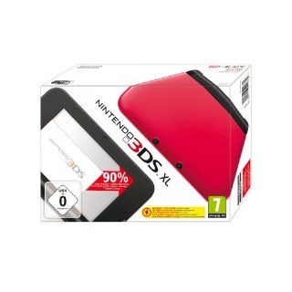 Nintendo 3DS XL   Konsole, rot/schwarz Games