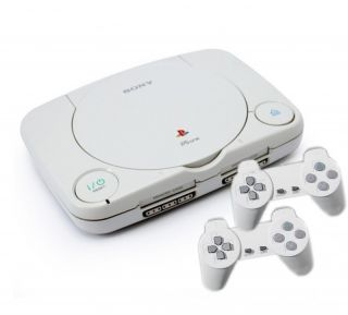 Playstation 1   PSOne Konsole + 2 Controller (gebraucht)