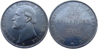 8118 Sachsen Coburg Gotha Taler 1869