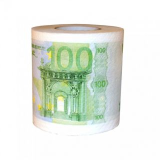 Toilettenpapier 100 Euro Geldschein Klopapier