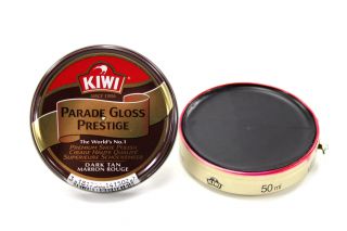 98€/100ml) Kiwi Parade Gloss Schuhcreme Leder Creme dunkelbraun