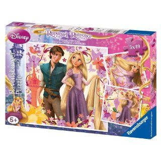 09298   Disney Rapunzel   3x 49 Teile Puzzle Spielzeug