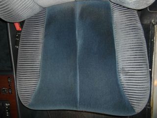 Sitzbezug Sitzfläche Velours blau Fahrersitz Mercedes W126 1269100730