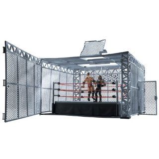 WWE WWF  Hell in a Cell  The Cage Match Ring Playset Arena