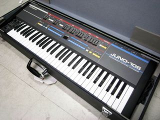 ROLAND Juno 106 Vintage Analog Synthesizer w Hard Case WORKING Juno106