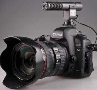 SG 108 Stereo Video Shotgun Mic Microphone for Nikon Canon Camera DV