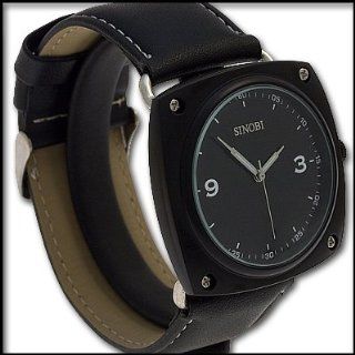 Original Sinobi Designer Herren Armbanduhr Uhr Schwarz 