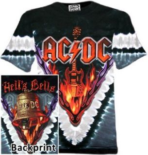 AC/DC   Hells Bells (Batik Shirt, Farbe grau schwarz) 